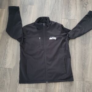 NFL Seattle Seahawks Soft Shell Jacket Men's Large Black